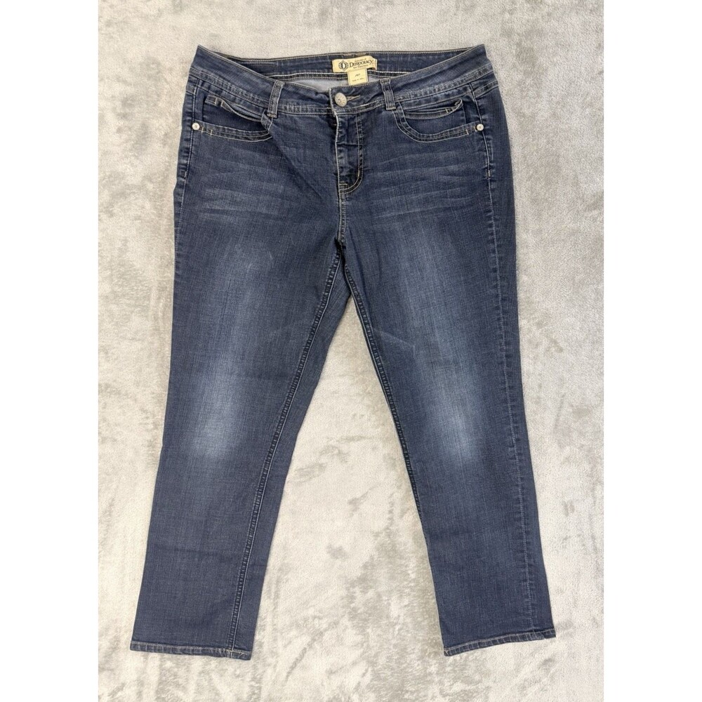 Democracy Women’s Size 10 Bootcut Jeans Stretch Blue Denim Mid Rise